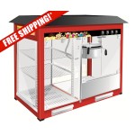 Commercial popcorn Machine With Warming Showcase